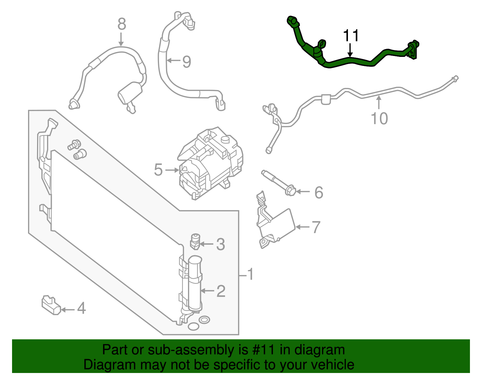 Pressure Line - Nissan (92450-3NK0A)