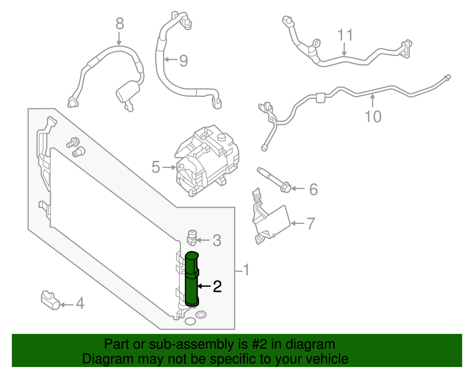 A/C Receiver Drier - Nissan (92131-3NA0A)
