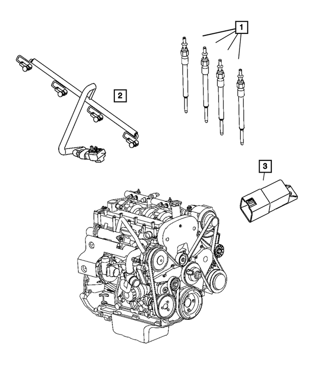 « 68090434AA – Electrical : Bougie De Prechauffage pour Mopar Image »