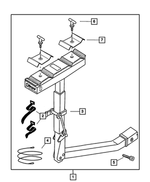 4762882 - Mopar Accessories - Component Parts: Bike Carrier Handle Lock Kit for Mopar Image
