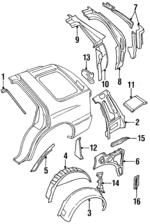 8943321230 - : Drip Rail for Honda: Passport Image