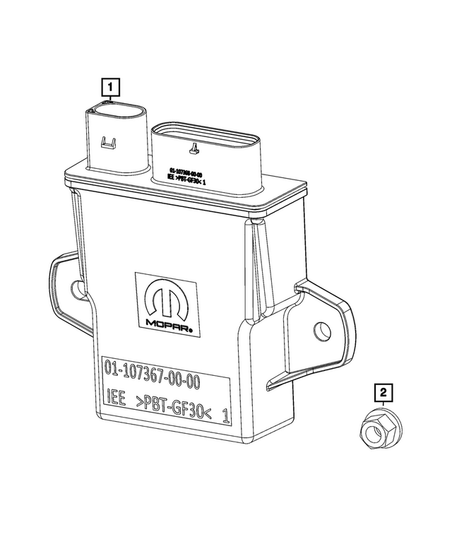 68604808AA - : Rear Door Module for Mopar Image