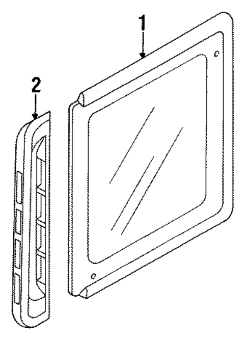 Glass & Hardware for 2000 Isuzu Trooper #0