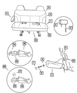 UE022L5AC - Interior Trim: Rear Seat Cushion for Mopar Image