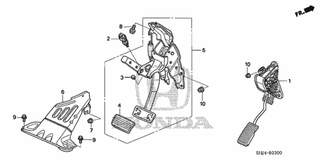 Pedal (1) for 2007 Honda Odyssey #0
