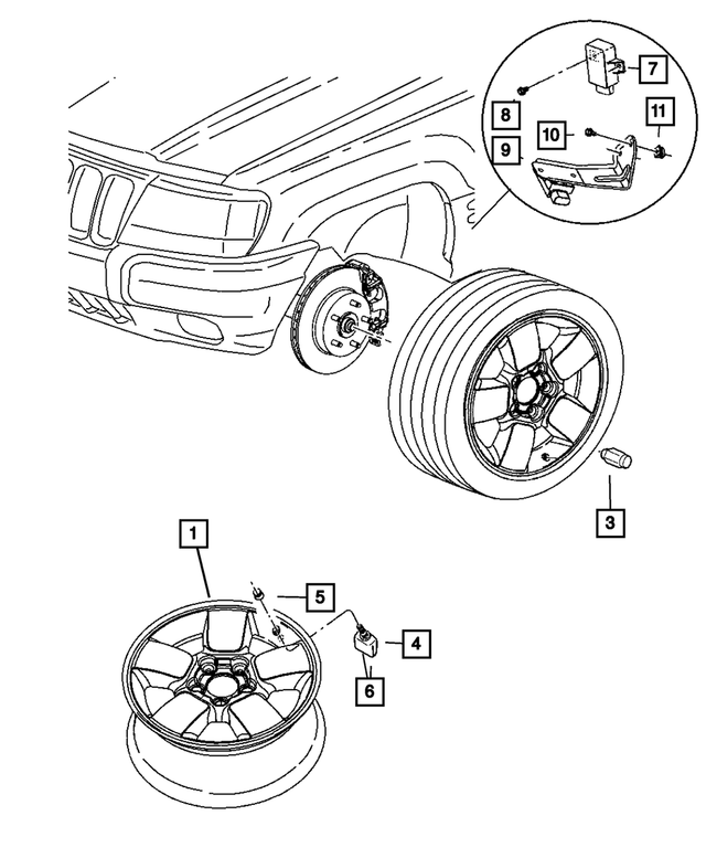 5290718AB - Wheels: Aluminum Wheel, Rear for Mopar Image
