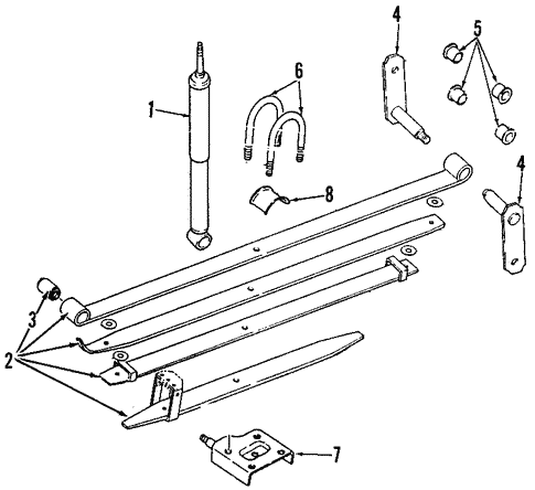 Rear Suspension for 1992 Isuzu Rodeo | Isuzu Parts Center