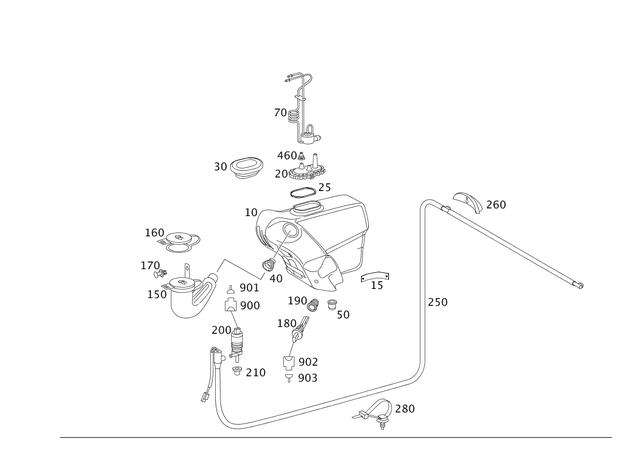 1718690314 - Windshield Washer, Emergency Equipmt: Holding Strap for Mercedes-Benz Image image