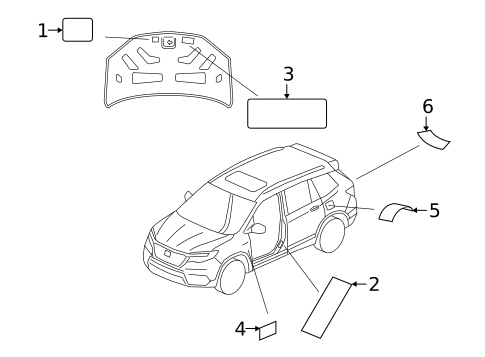 Labels for 2024 Honda Passport #0