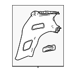 85778915 - Body: Lock Pillar Trim for GM Image