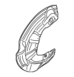 8E0615311A - : Splash Shield for Audi: A4, A4 Quattro, RS4, S4 Image