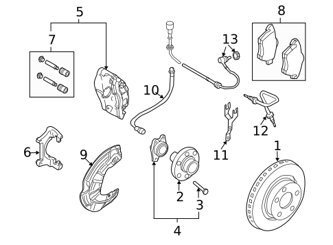 Disc Pads & Brake Shoes for 2007 Audi A4 Quattro #0