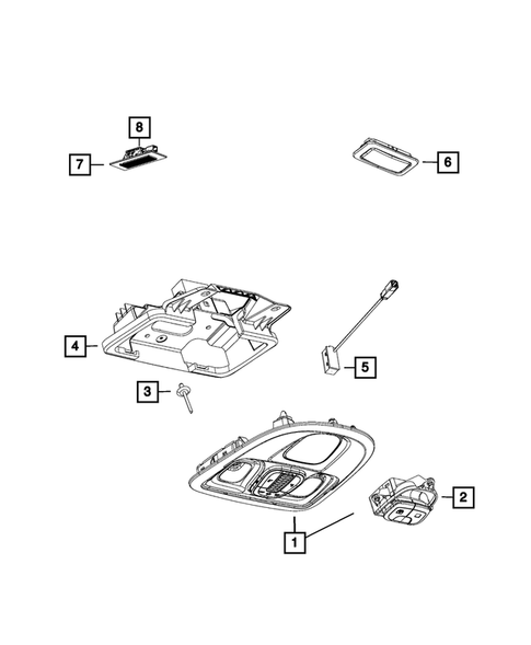 Lamps-Interior and Exterior for 2016 Fiat 500L #3
