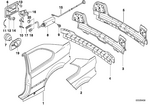 41008255241 - Bodywork: Left Rear Side Panel for BMW Image