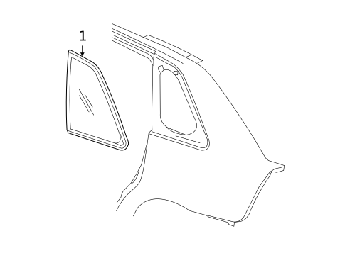 Glass & Hardware for 2007 Chevrolet Malibu #0