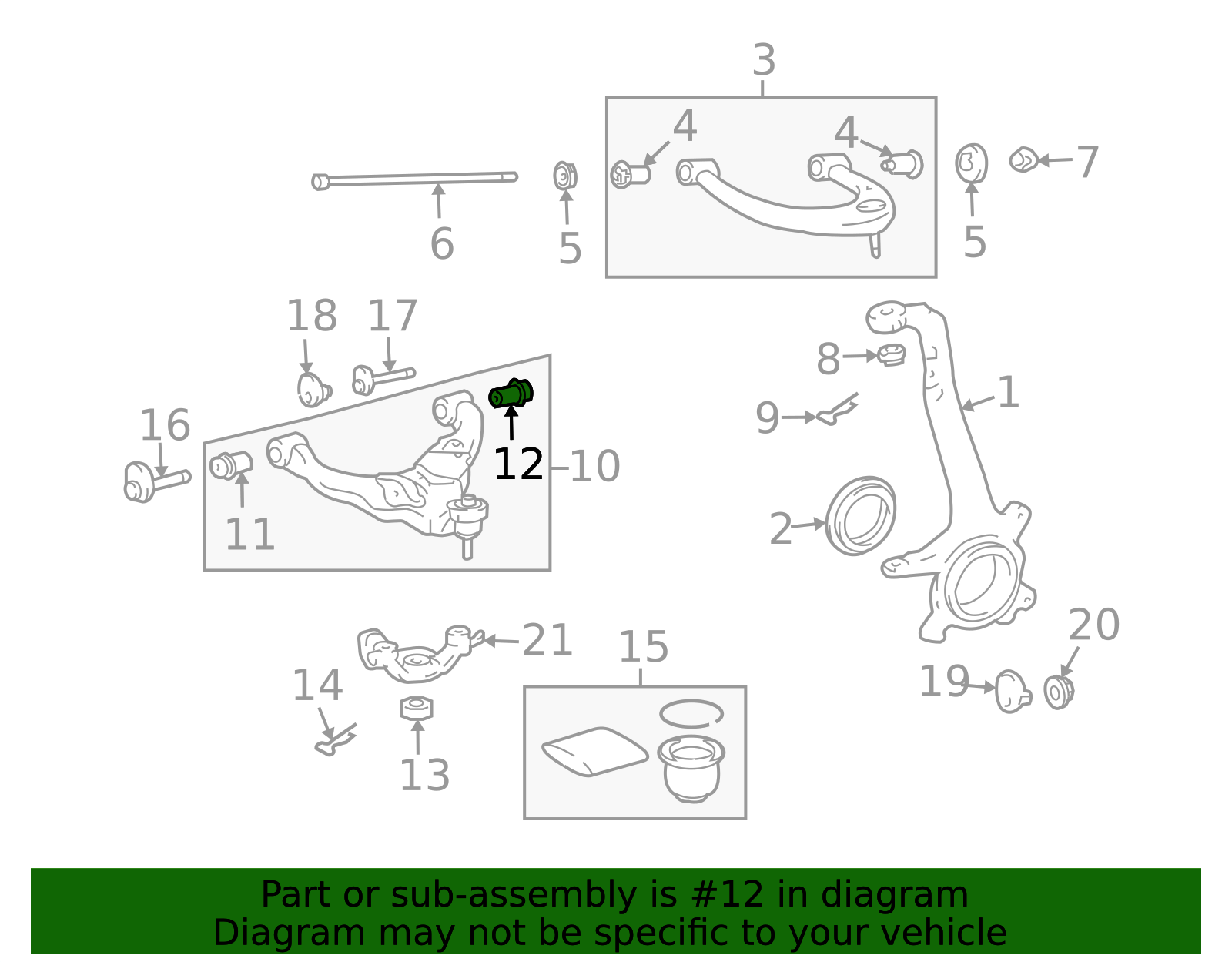 2010-2023 Lexus GX460 Lower Control Arm Rear Bushing 48655-60050