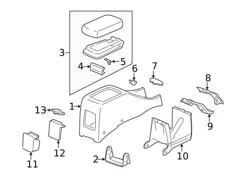 Center Console for 1995 Acura Integra #0