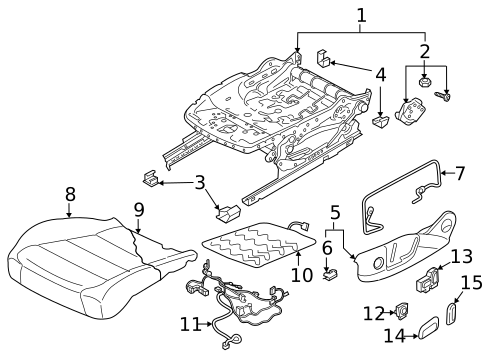 Front Seat Components for 2025 Volkswagen Taos #2