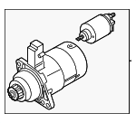 2Z911024FX - Electrical: Starter for Volkswagen: Beetle, Golf, Golf SportWagen, Jetta, Passat Image