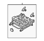 88600A5550RY - Body: Seat Track for Hyundai: Elantra GT Image