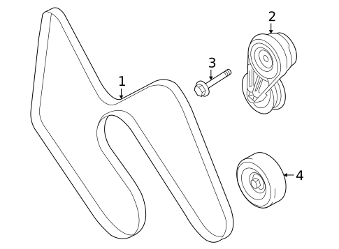 Belts & Pulleys for 2005 Ford Mustang #0