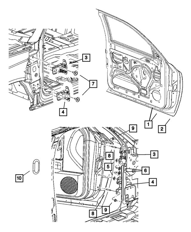 6503538 - Doors and Related Parts: Hex Head Screw And Washer for Mopar Image