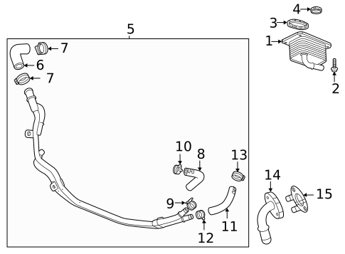 Engine Oil Cooler for 2020 Buick Encore GX #0