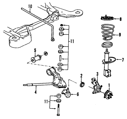 Suspension Components for 1993 Cadillac Eldorado #3