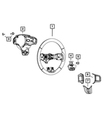 5SJ35JXPAA - : Steering Wheel Bezel, Complete for Mopar Image