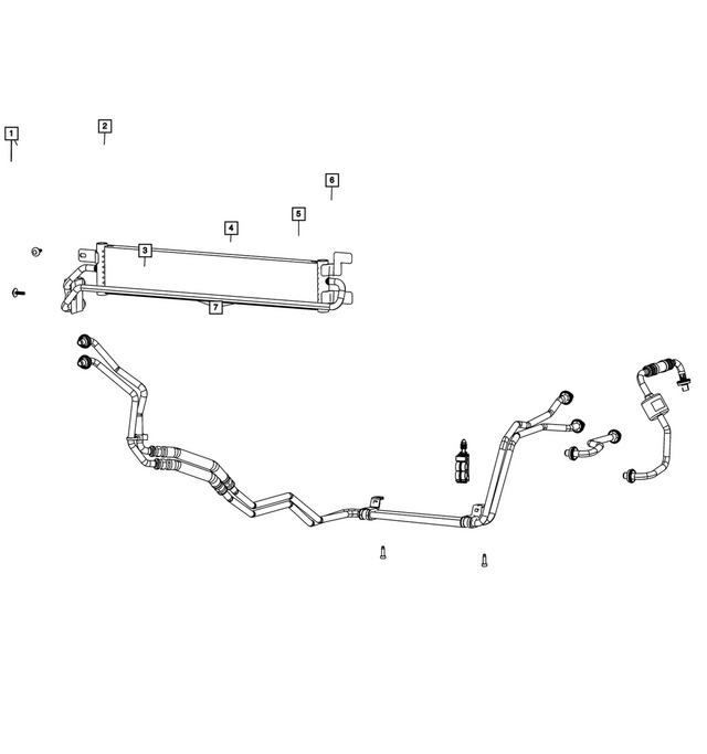 « 68650407AA – Cooling : Pression Et Retour De Refroidisseur D'huile Durite Et Tube pour Mopar Image »