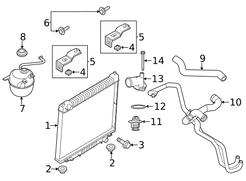 Radiators, Coolers & Related Components for 2018 Ford E-350 Super Duty #0