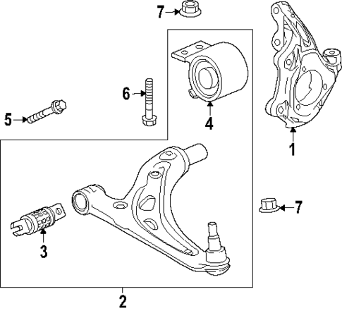 Suspension Components for 2024 Chevrolet Traverse #1