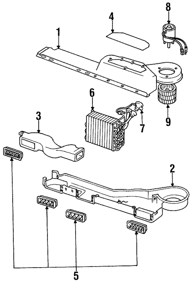 5AJ90JY6 - HVAC: Evaporator Case for Mopar Image