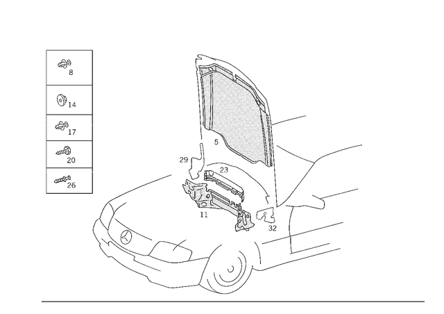 1296802025 - Panelling: Dampening for Mercedes-Benz Image image