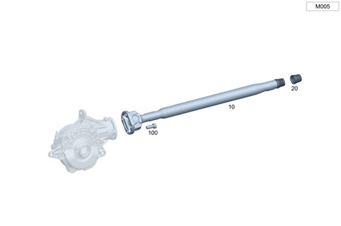Front Axle Differential Propeller Shaft for 2014 Mercedes-Benz C300 #0