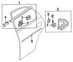 BC1M50669 - : Belt Molding Clip for Mazda Image