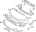 SZ6Z17A385CA - : License Bracket for Ford: Maverick Image