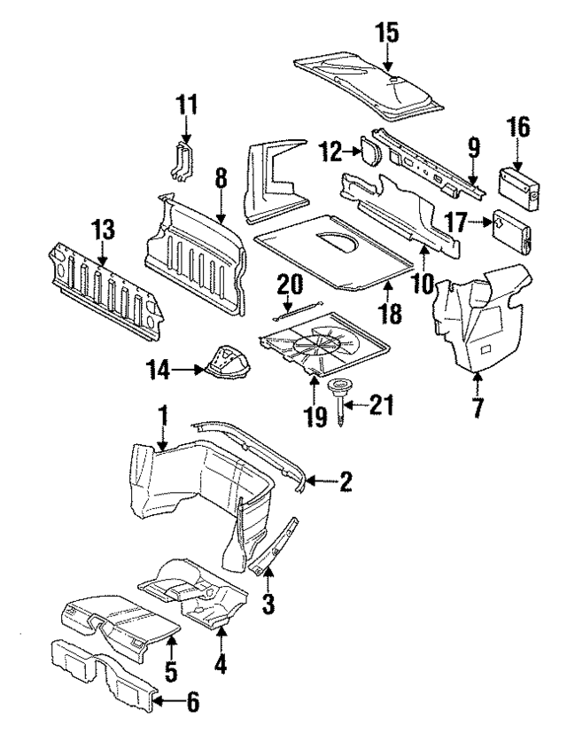 12969023419A82 - Body: Side Trim for Mercedes-Benz Image