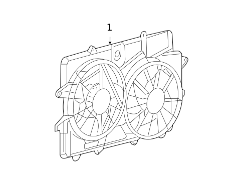 Cooling Fan for 2008 Ford Escape #0
