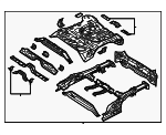 65500D9000 - Body: Floor Pan Assembly for Kia: Sportage Image