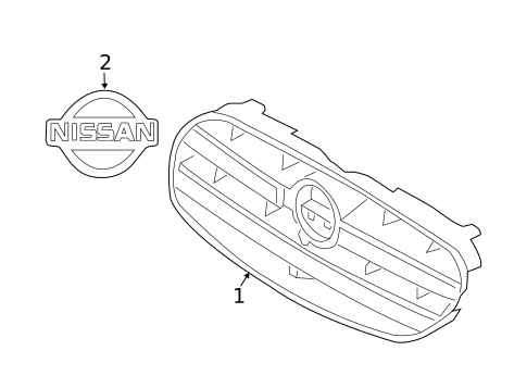 Grille & Components for 2002 Nissan Maxima #0