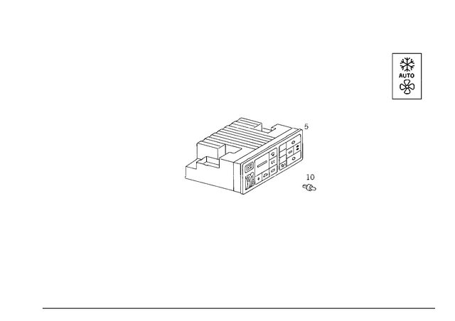 2028301285 - Heating and Ventilation: Operating Unit for Mercedes-Benz Image image