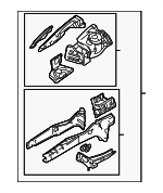 MR325492 - Body: Apron/Rail Assembly for Mitsubishi: Galant Image