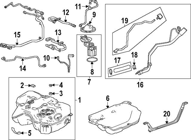 26434253 - Fuel System: Fuel Pump for Chevrolet: Equinox | GMC: Terrain Image