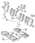 68030757AC - Interior Trim: Hex Flange Head Bolt for Mopar Image