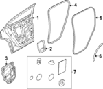 80000456 - : Door Shell Front Seal for Volvo Image