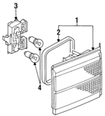 357945107 - Electrical: Tail Lamp Assembly for Volkswagen Image