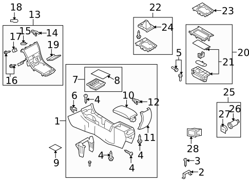 Center Console for 2012 Mazda 6 #1