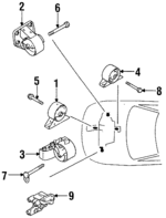 MB691236 - Engine: Front Mount for Dodge: Colt Image