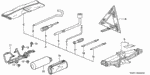 89101SW5003 - Interior/Bumper: BAG, TOOL for Honda Image